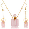 Sue Perfume Bottle Gold Jewelry Set