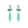 Katrina Three Stones Drop Earrings