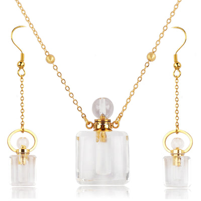 Sue Perfume Bottle Gold Jewelry Set