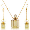 Sue Perfume Bottle Gold Jewelry Set