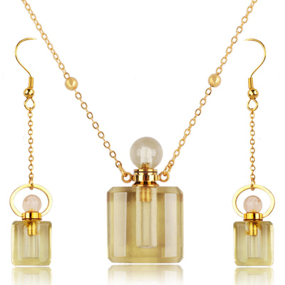 Sue Perfume Bottle Gold Jewelry Set