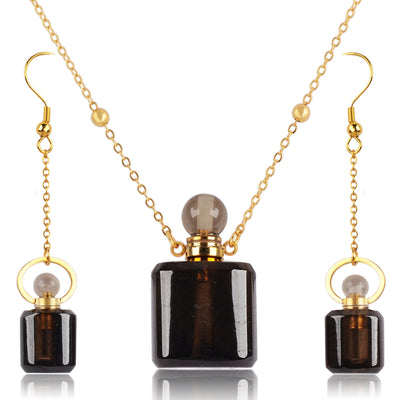 Sue Perfume Bottle Gold Jewelry Set