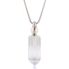 Tania Gemstone Prism Bottle Silver Necklace