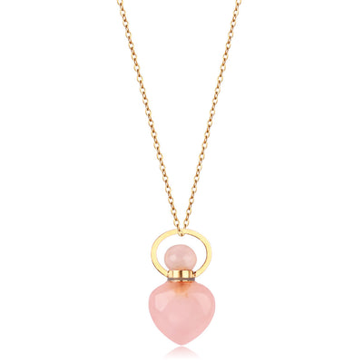 Mini Heart Perfume Bottle Necklace