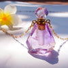 Dreamer Gemstone Gold Perfume Bottle Necklace