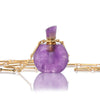 Lisa Healing Crystal Perfume Bottle Necklace