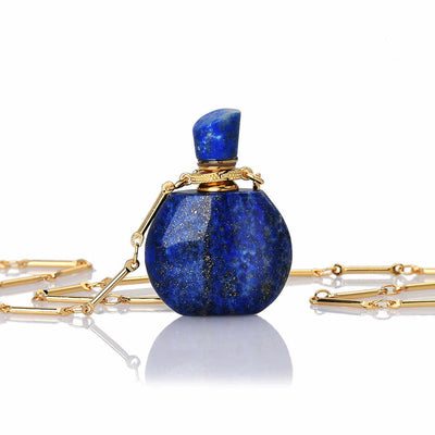 Lisa Healing Crystal Perfume Bottle Necklace