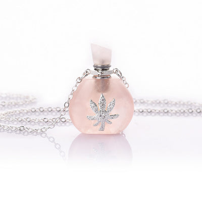 Alice Silver Perfume Bottle Necklace