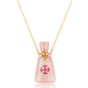 Myra Rose Quartz Perfume Bottle Necklace