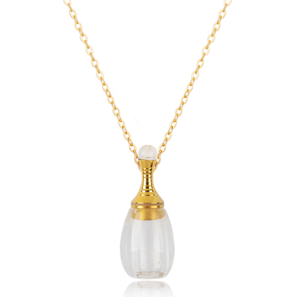 Sylvia Natural Stone Perfume Bottle Necklace