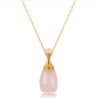 Sylvia Natural Stone Perfume Bottle Necklace