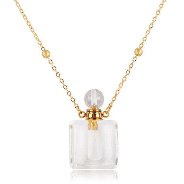 Louise Perfume Bottle Necklace Gold