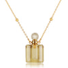 Louise Perfume Bottle Necklace Gold