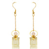 Gordon Perfume Bottle Gold Drop Earrings