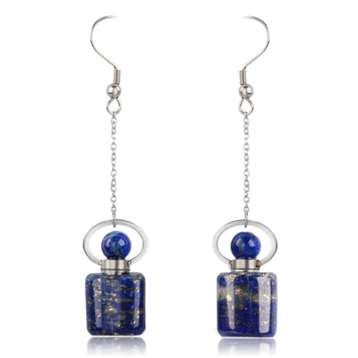 Aguilar Perfume Bottle Silver Drop Earrings