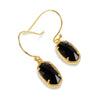 Sonder Black Agate Mineral Gold Jewelry Set