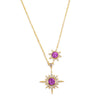 Poseidon Star Druzy Charm Chain Necklace For Women