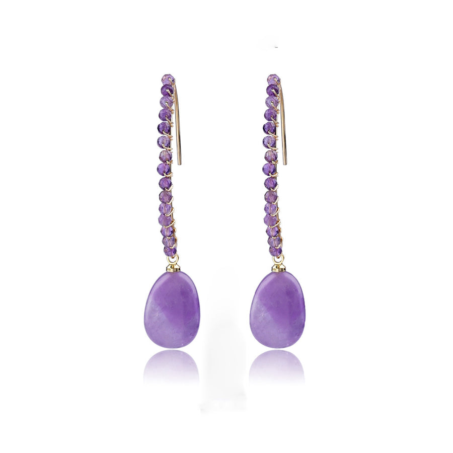 Carol Amethyst Dewdrop Earrings