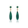 Grace Malachite Drop Earrings