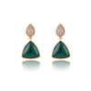 Miya Green Chalcedony Earrings