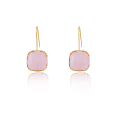 Eva Rose Quartz Earrings