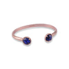 Yanna Gemstone Cuff Bangle Rose Gold