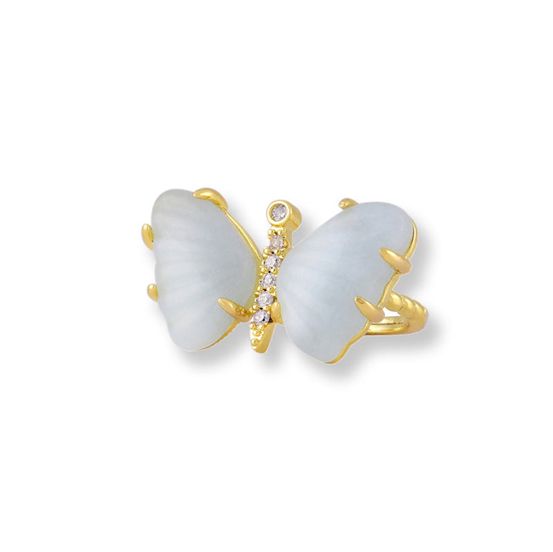 Yelly Butterfly Gemstone Rings