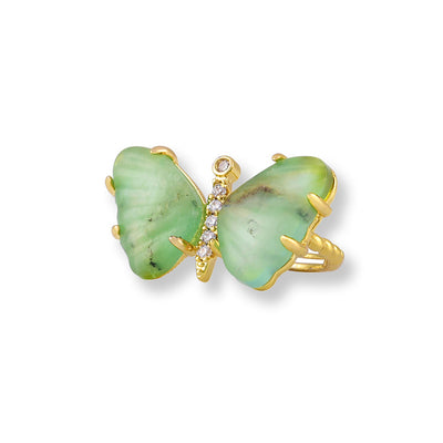 Yelly Butterfly Gemstone Rings