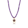 Winnie Amethyst Star Bead Choker Neckalce