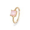 Elaina Square Gemstone Ring