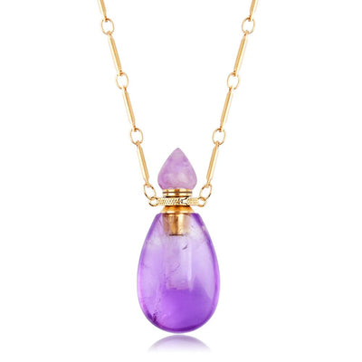 Mona Drop Shaped Perfume Bottle Necklace