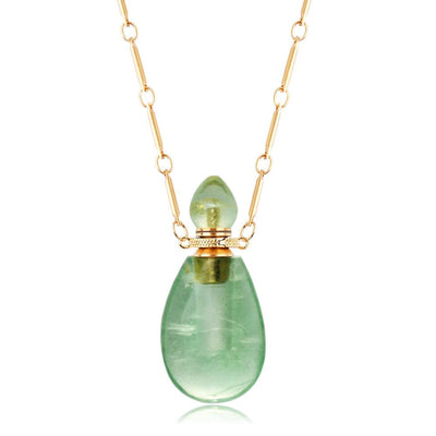 Mona Drop Shaped Perfume Bottle Necklace