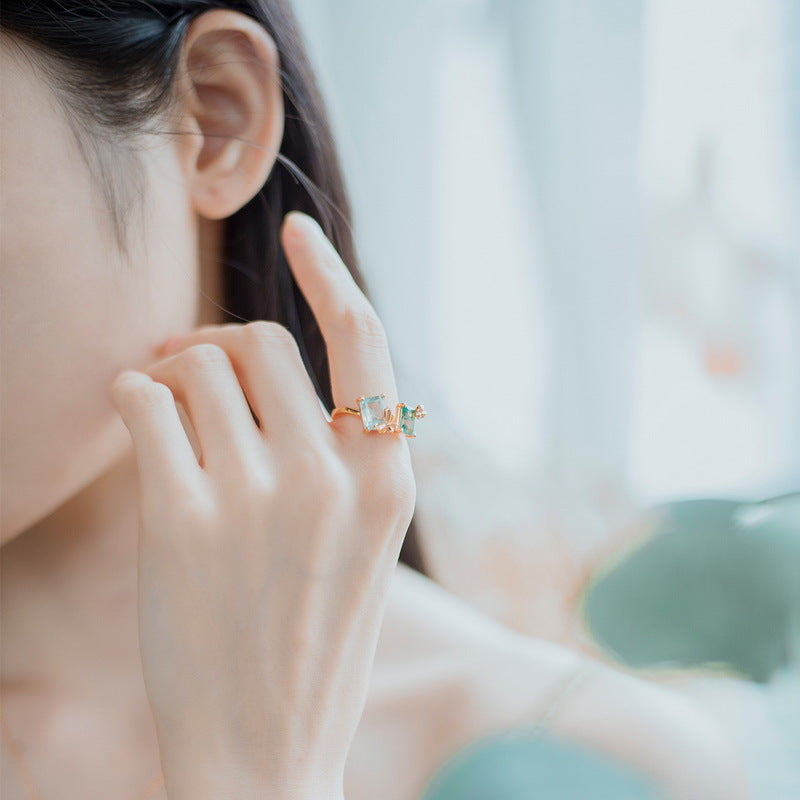 Sparkle Butterfly And Ladybug Ring