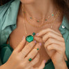 Lisa Malachite Potion Bottle Necklace